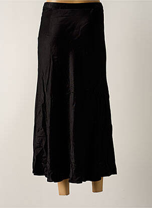 Fustă lungă talie înaltă negru IKKS femeie