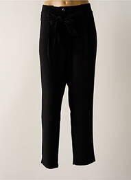 Pantalon drept talie cu cleme talie înaltă negru IKKS femeie
