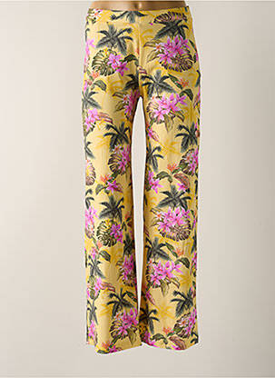 Pantalon larg galben BANANA MOON femeie