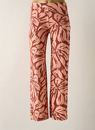 Pantalon larg croială fluidă talie înaltă roz BANANA MOON femme
