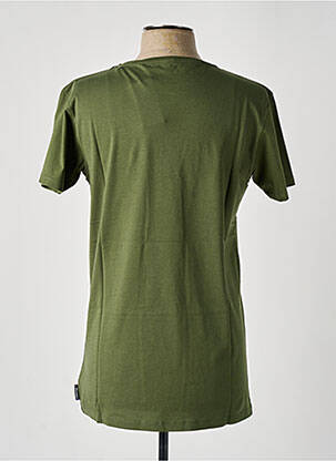 Tricou broderie mâneci scurte verde PULL IN bărbat