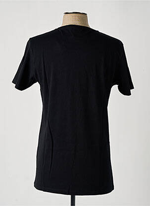 Tricou broderie mâneci scurte negru PULL IN bărbat