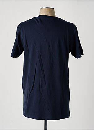 Tricou broderie mâneci scurte albastru PULL IN bărbat