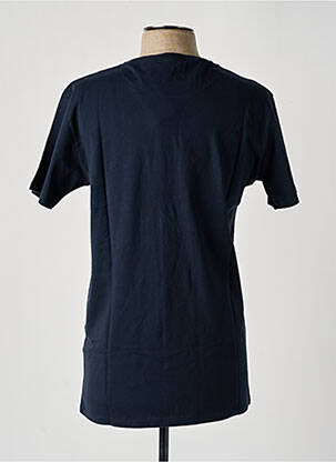 Tricou broderie mâneci scurte albastru PULL IN bărbat