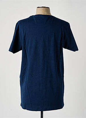 Tricou broderie mâneci scurte albastru PULL IN bărbat
