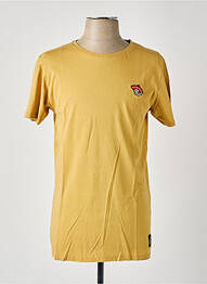 Tricou broderie mâneci scurte galben PULL IN homme