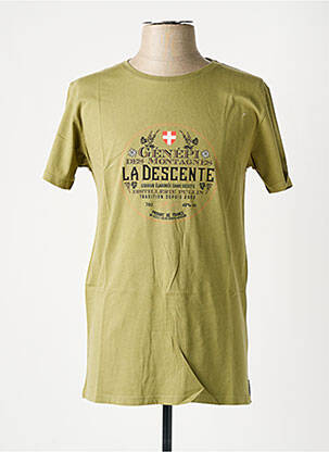Tricou elasticitate mâneci scurte verde PULL IN bărbat