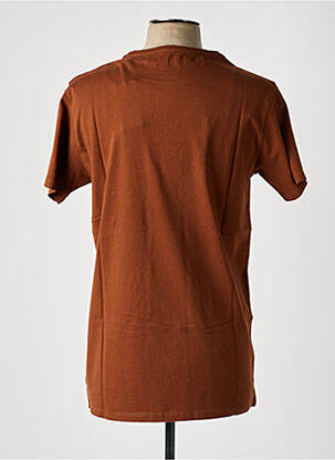 Tricou elasticitate mâneci scurte maro PULL IN bărbat