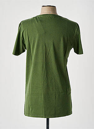 Tricou broderie mâneci scurte verde PULL IN bărbat