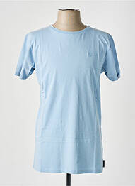 Tricou broderie mâneci scurte albastru PULL IN homme