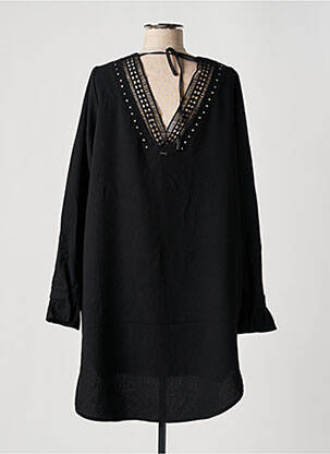 Rochie scurtă croială fluidă mâneci lungi negru KAPORAL femeie