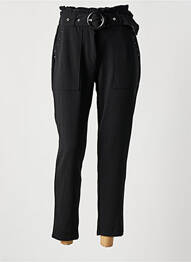 Pantalon chino închidere cu fermoar sub clapetă cu cârlig talie înaltă negru KAPORAL femeie