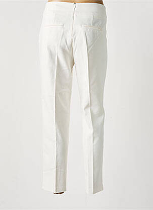 Pantalon 7/8 talie cu cleme mărime normală bej MORGAN femeie