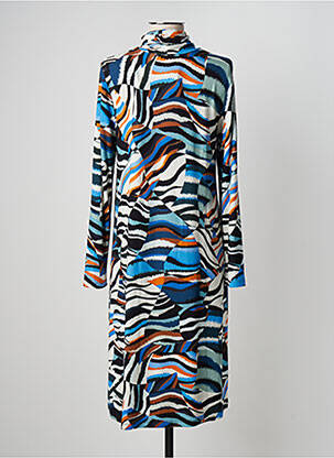 Rochie midi mâneci lungi mâneci lungi albastru SEE THE MOON femeie