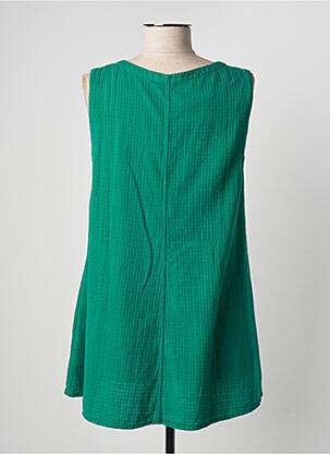 Tunică fără mâneci țesătură crep verde MES SOEURS ET MOI femeie