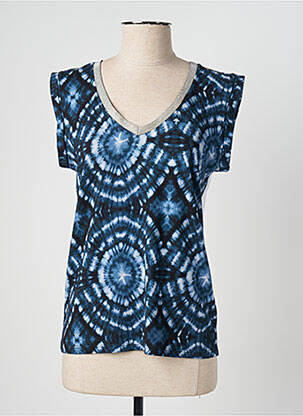 Tricou albastru SEE THE MOON femeie