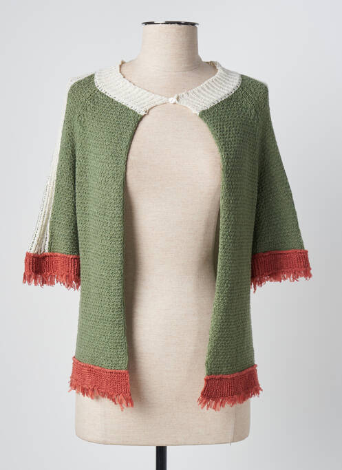 Vestă cu mâneci scurte verde SEE THE MOON femeie