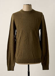Pulover țesătură melanj mâneci lungi verde JACK & JONES bărbat