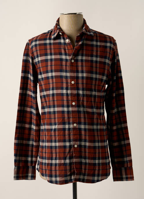 Cămașă cu mâneci lungi maro SELECTED bărbat