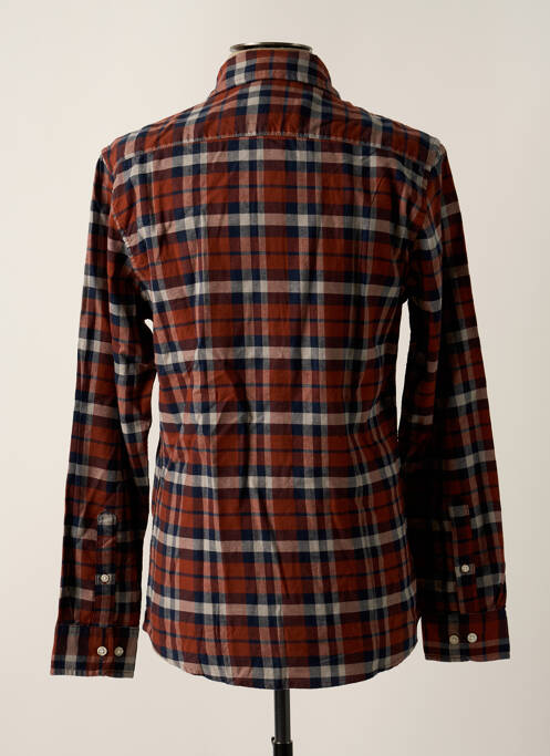 Cămașă cu mâneci lungi maro SELECTED bărbat