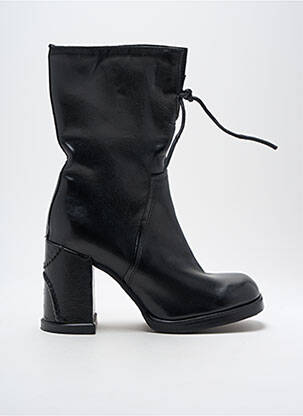 Botine/ghete material neted toc de 4 la 6 cm negru A.S.98 femeie
