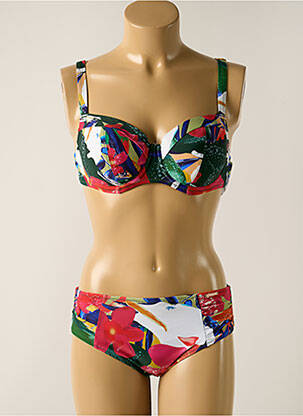 Costum de baie din două piese elasticitate top sutien modelat verde YSABEL MORA femeie