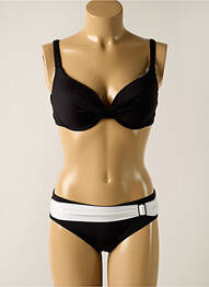 Costum de baie din două piese elasticitate top sutien modelat negru SUN PLAYA femme