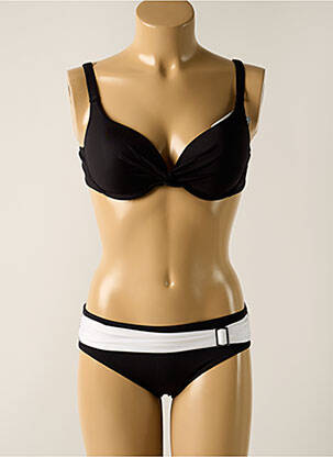 Costum de baie din două piese elasticitate top sutien modelat negru SUN PLAYA femeie