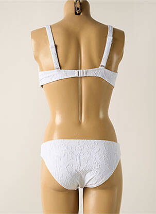 Costum de baie din două piese elasticitate top sutien modelat alb YSABEL MORA femeie