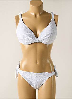 Costum de baie din două piese elasticitate top sutien modelat alb YSABEL MORA femeie