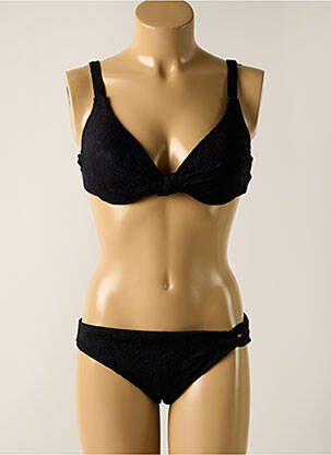 Costum de baie din două piese elasticitate top sutien modelat negru YSABEL MORA femeie
