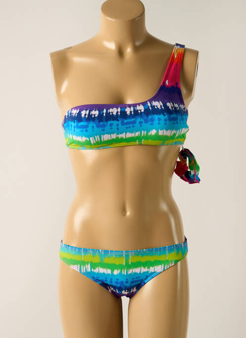 Costum de baie din două piese albastru DAG ADOM fată