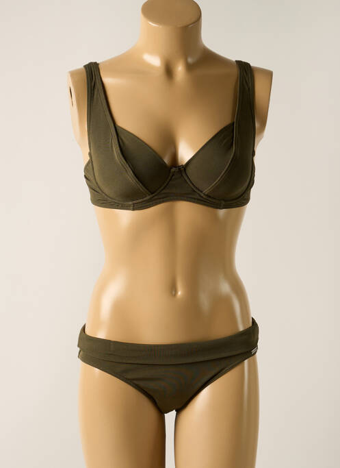 Costum de baie din două piese verde MISS CARAÏBES femeie