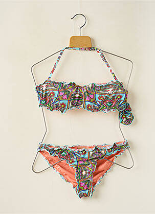 Costum de baie din două piese albastru DAG ADOM fată