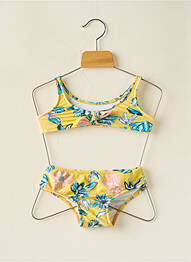 Costum de baie din două piese efect material satinat galben RIO DE SOL fille