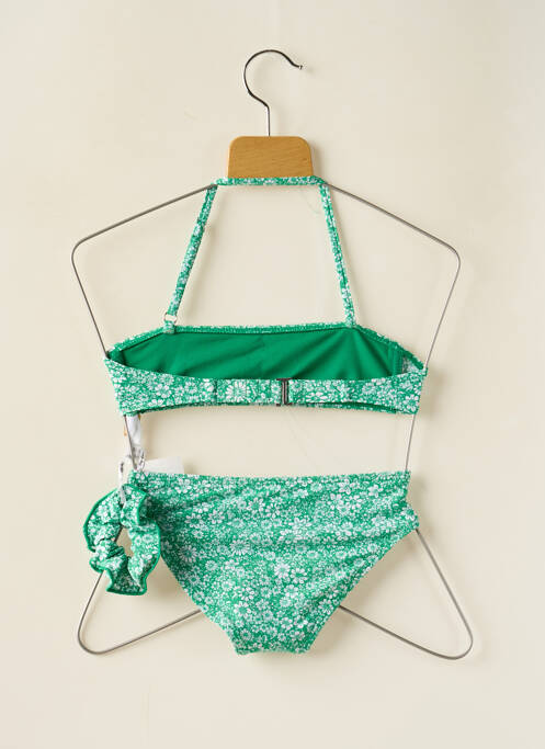 Costum de baie din două piese verde DAG ADOM fată