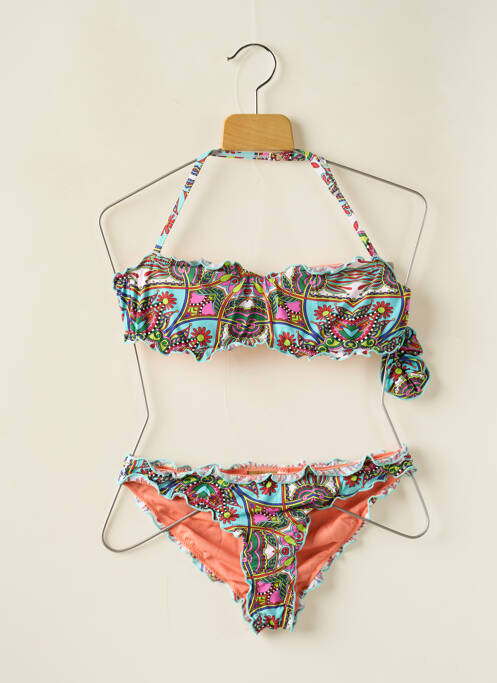 Costum de baie din două piese albastru DAG ADOM fată