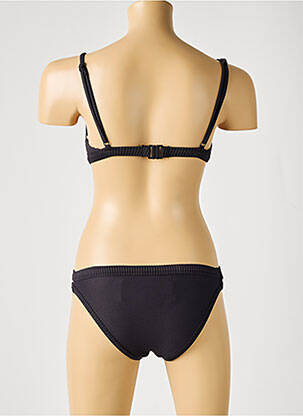Costum de baie din două piese bretele elastice reglabile negru SEAFOLLY fată