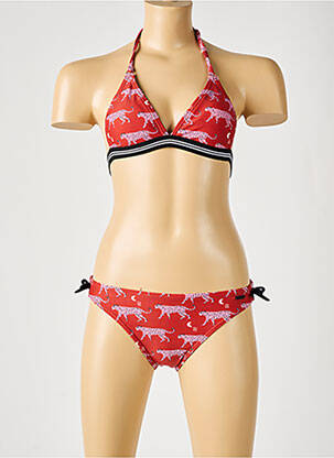 Costum de baie din două piese maro PROTEST fată