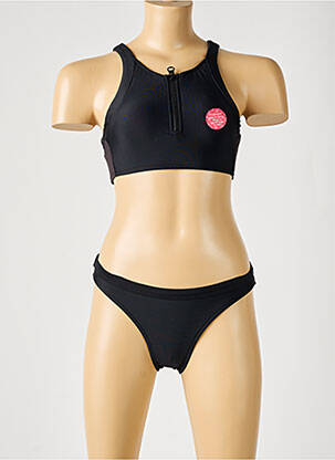 Costum de baie din două piese sutiene negru SEAFOLLY fată