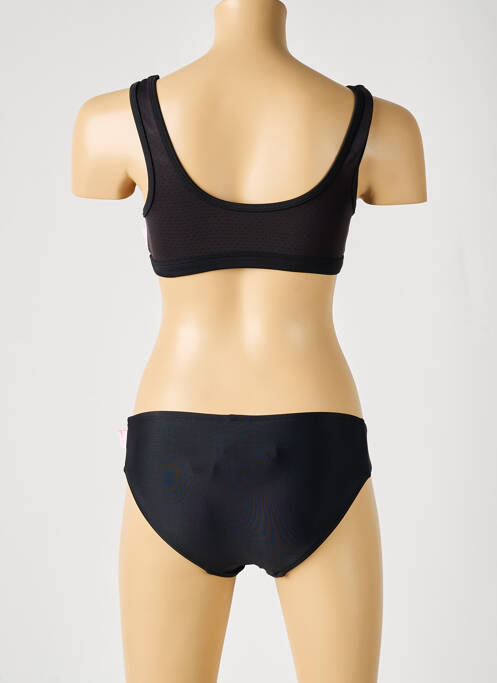 Costum de baie din două piese negru SEAFOLLY fată