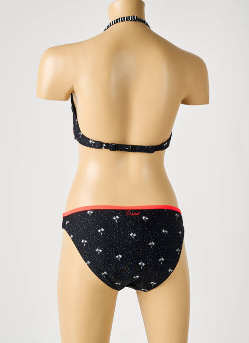 Costum de baie din două piese negru PROTEST fată