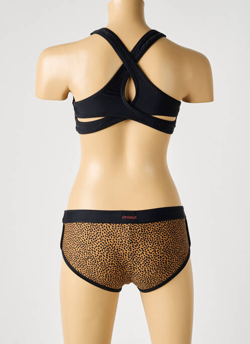 Costum de baie din două piese negru PROTEST fată