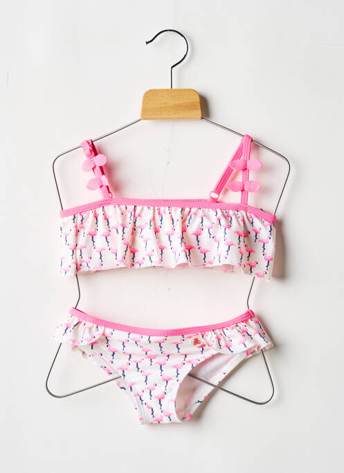 Chiloți de baie roz LULUCASTAGNETTE fată