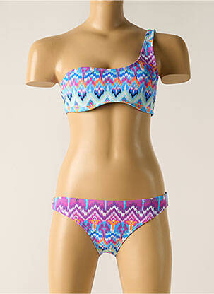 Costum de baie din două piese albastru DAG ADOM fată