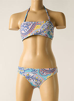 Costum de baie din două piese albastru DAG ADOM fată