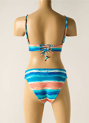 Costum de baie din două piese elasticitate sutien cu susținere înaltă și burete detașabil albastru RIO DE SOL femeie