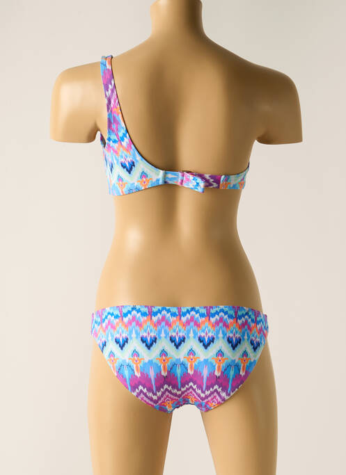 Costum de baie din două piese albastru DAG ADOM fată