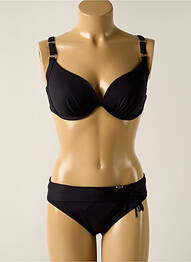 Costum de baie din două piese elasticitate top sutien modelat negru SUN PLAYA femme