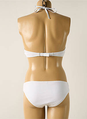 Costum de baie din două piese elasticitate top sutien modelat alb DAG ADOM femeie